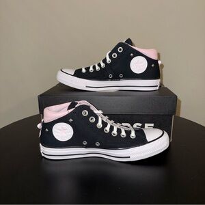 Converse Black and Pink High-Tops